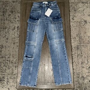 Hidden TRACEY CARGO POCKET STRETCH STRAIGHT